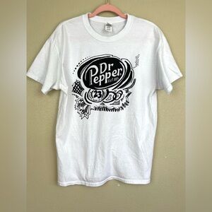 Dr. Pepper Heavy Cotton Unisex Short Sleeve Tee Shirt Size L
